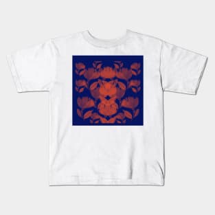 Rustic Coral Flower Art Design  A-Line Dress Kids T-Shirt